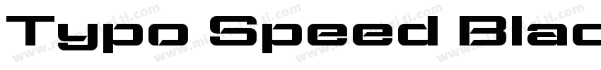 Typo Speed Black Dem字体转换